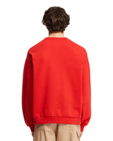 Red Cotton Logo Sweatshirt | PDP | dAgency