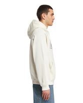 White GG Cotton Hoodie | PDP | dAgency
