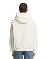 White GG Cotton Hoodie | PDP | dAgency