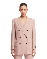 Pink Double-Breast Wool Jacket - Gucci women | PLP | dAgency
