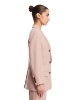 Pink Double-Breast Wool Jacket | PDP | dAgency
