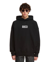Black Cotton Logo Hoodie - Gucci men | PLP | dAgency