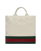 White Canvas Shopping Bag - Gucci men | PLP | dAgency