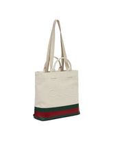 White Canvas Shopping Bag - GUCCI | PLP | dAgency