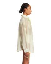 Green Lotus Transparent Shirt | PDP | dAgency