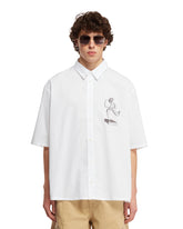 White Cotton Printed Shirt - Men's shirts | PLP | dAgency
