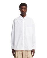 White Silver Buttons Shirt | PDP | dAgency