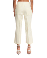 White Flared Trousers | PDP | dAgency