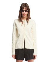 White Buttoned Cardigan | PDP | dAgency