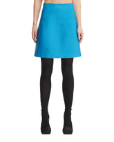 Blue Mini A-Line Skirt - Jil sander women | PLP | dAgency