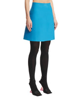 Blue Mini A-Line Skirt | PDP | dAgency
