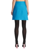 Blue Mini A-Line Skirt | PDP | dAgency