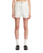 White Belted Shorts - Women's trousers | PLP | dAgency