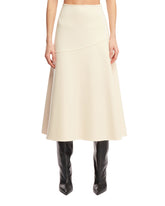 White Flared Skirt - Jil sander women | PLP | dAgency