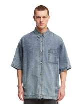 Blue Denim Short Sleeve Shirt - JUUN.J MEN | PLP | dAgency