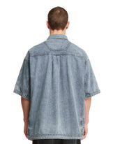 Blue Denim Short Sleeve Shirt | PDP | dAgency