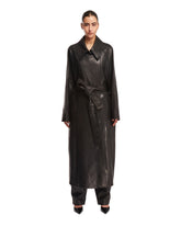 Black Leather Coat - KHAITE WOMEN | PLP | dAgency