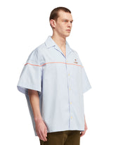 Light Blue Logoed Short Sleeve Shirt | PDP | dAgency