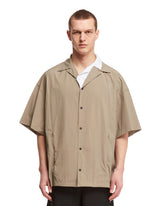 Beige Logoed Short Sleeve Shirt - Men's shirts | PLP | dAgency