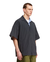 Blue Logoed Short Sleeve Shirt | PDP | dAgency