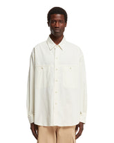 White Twill Cotton Shirt | LEMAIRE | All | dAgency