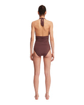 Brown One-Piece Swimsuit | PDP | dAgency