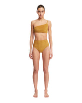 Golden One-Shoulder Bikini Top - Women's swimwear | PLP | dAgency