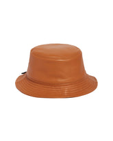 Brown Leather Bucket Hat | PDP | dAgency