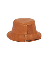 Brown Leather Bucket Hat - Women's accessories | PLP | dAgency