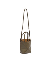 Green Small Puzzle Fold Tote | PDP | dAgency