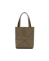 Green Small Puzzle Fold Tote | PDP | dAgency