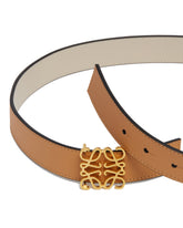 Brown Leather Anagram Belt - Women's accessories | PLP | dAgency
