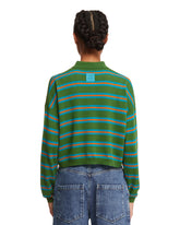 Green Striped Polo Sweater | PDP | dAgency