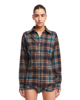 Blue Pendleton Check Overall - Women's jumpsuits | PLP | dAgency