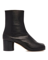 Black Leather Tabi Boots - Women's boots | PLP | dAgency