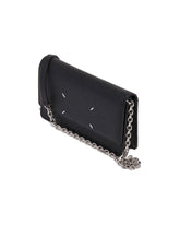 Black Four Stitches Wallet | PDP | dAgency