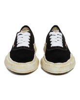 Black Vintage Effect Sneakers | PDP | dAgency