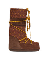 Icon Quilted Brown Boots - MOON BOOT WOMEN | PLP | dAgency
