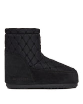 Icon Low Quilted Black Boots - MOON BOOT WOMEN | PLP | dAgency