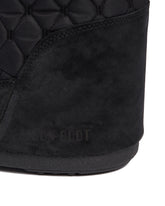 Icon Low Quilted Black Boots | PDP | dAgency
