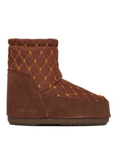 Icon Low Quilted Brown Boots - MOON BOOT WOMEN | PLP | dAgency