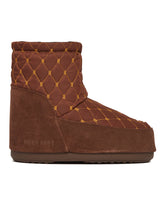 Icon Low Quilted Brown Boots | PDP | dAgency