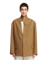 Brown V-Neck Jacket - Women's jackets | PLP | dAgency