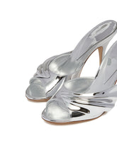 Silver Sculpted Mules | PDP | dAgency