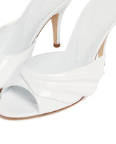 White Sculpted Mules | PDP | dAgency
