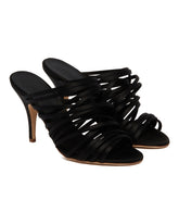 Black Fabric Sandals - NICOLO BERETTA WOMEN | PLP | dAgency