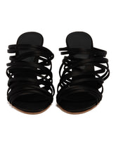 Black Fabric Sandals | PDP | dAgency