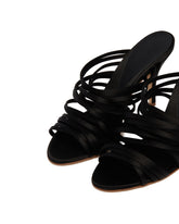 Black Fabric Sandals | PDP | dAgency