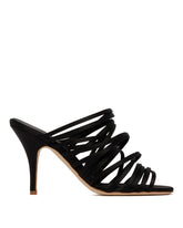 Black Fabric Sandals - NICOLO BERETTA WOMEN | PLP | dAgency