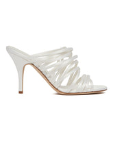 White Fabric Sandals | PDP | dAgency